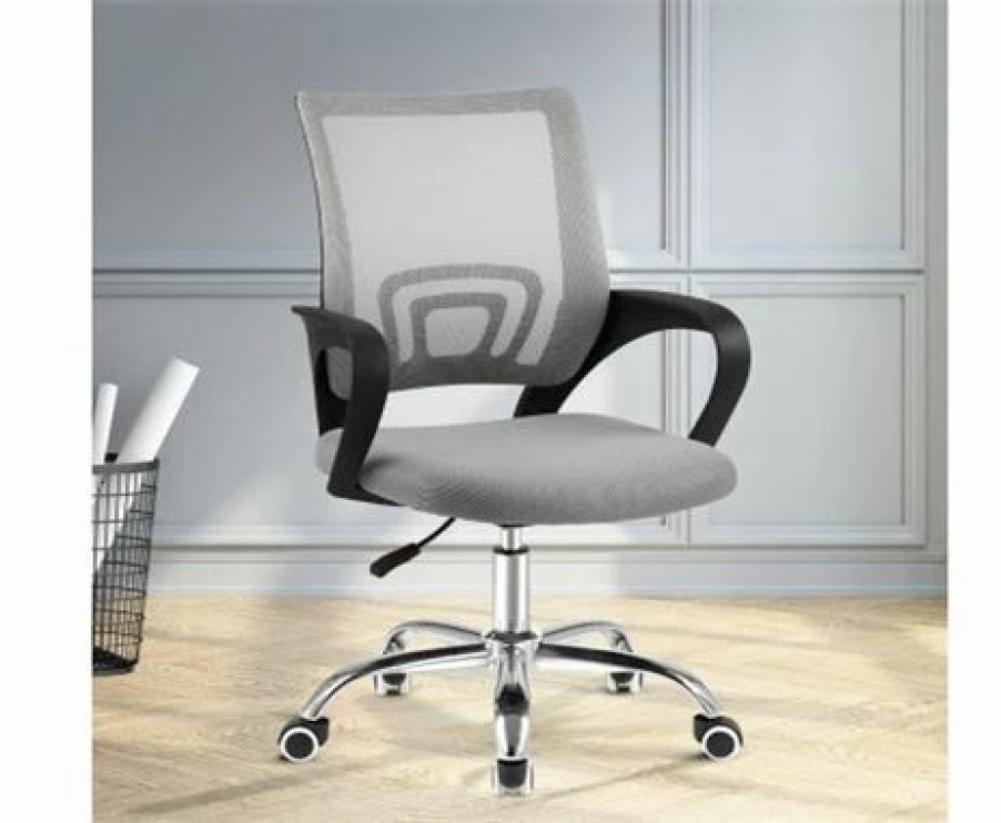 Furniture * | Home Office Design Officemesh Chair Mid Back Grey