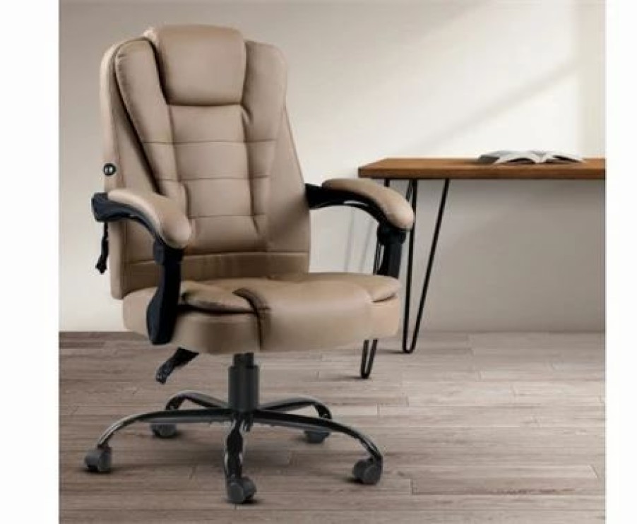 Furniture * | Home Office Design Reclining Massage Chair Pu Espresso