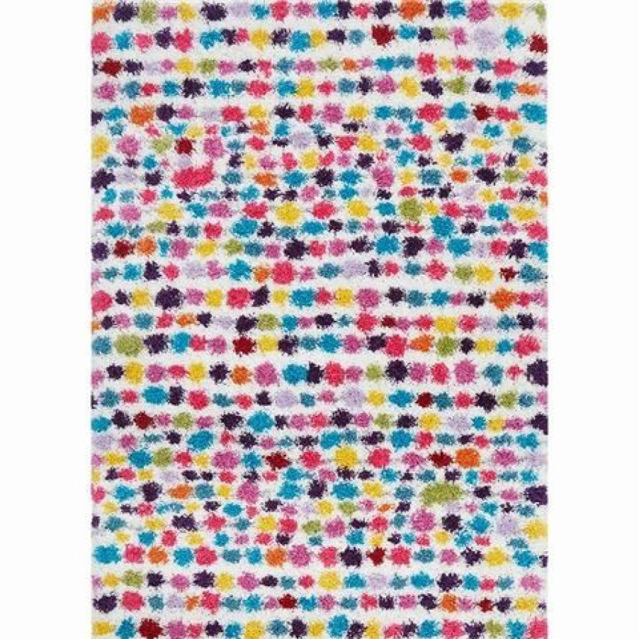 Rugs * | Tapete Rug Vegas Maroc Vivid Polka Dot Shag Rug 150X80Cm