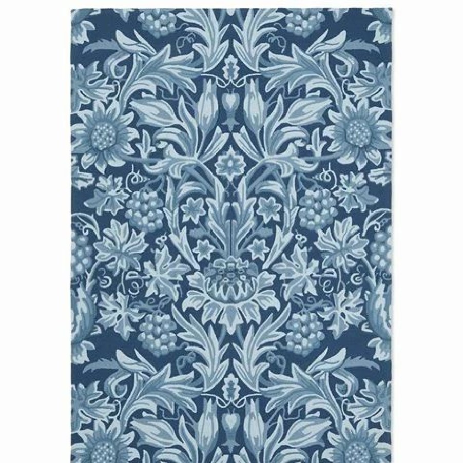 Rugs * | Morris & Co Sunflower Webbs Blue Outdoor Rug 350X250Cm