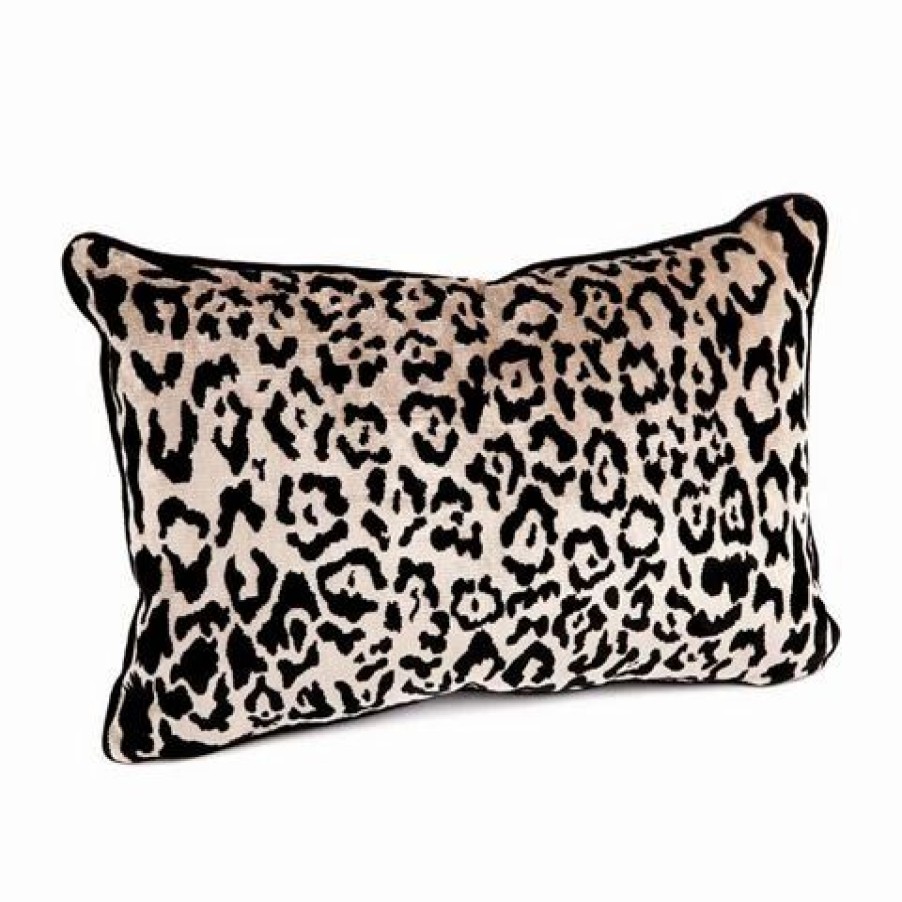 Cushions * | Cafe Lighting Serene Rectangle Feather Cushion Leopard Che