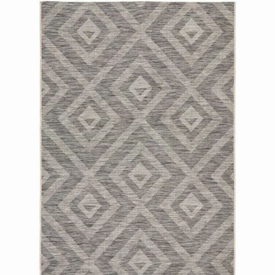 Rugs * | Tapete Rug Terrace Diamonds Rug Black 400X300Cm