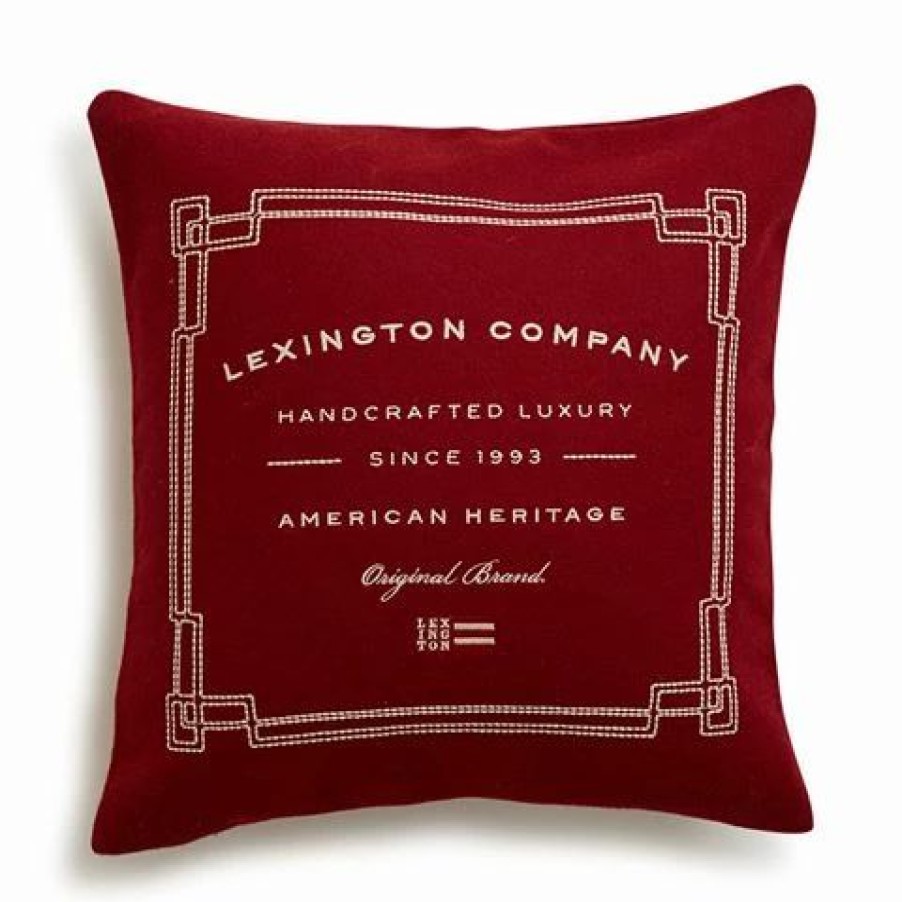 Cushions * | Lexington Syrah Wool Sham Red 50X50Cm