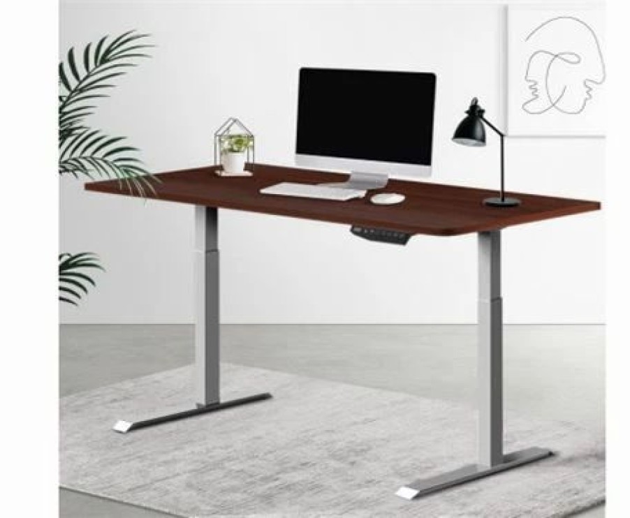 Furniture * | Home Office Design Electric Adjustable Table Riser 120Cm D