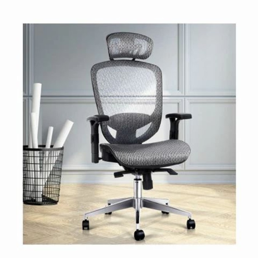 Furniture * | Home Office Design Chair Mesh Net Grey