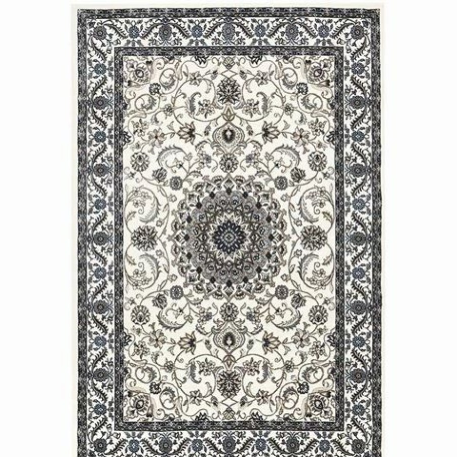 Rugs * | Tapete Rug Sydney Medallion Rug White 400X300Cm