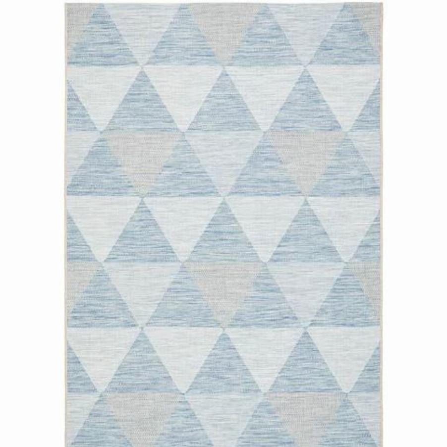 Rugs * | Tapete Rug Terrace Triangles Rug Blue 330X240Cm