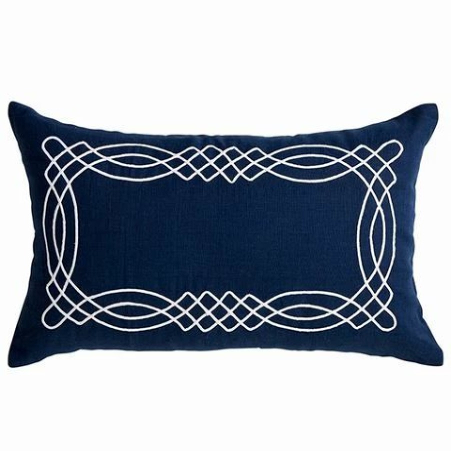 Cushions * | Paloma Antibes Navy Linen 30X50Cm