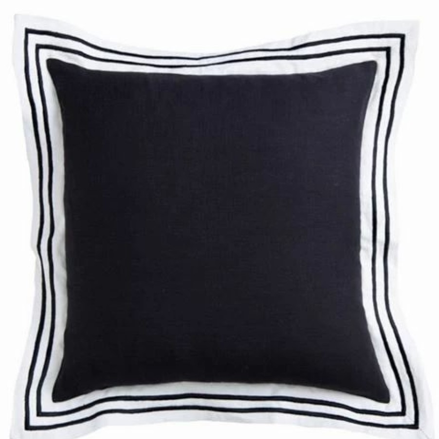 Cushions * | Paloma Linen Milano Black 50X50Cm