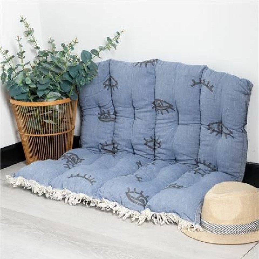 Cushions * | Aelia Anna Pillow Mati Blue Jean 85X85Cm