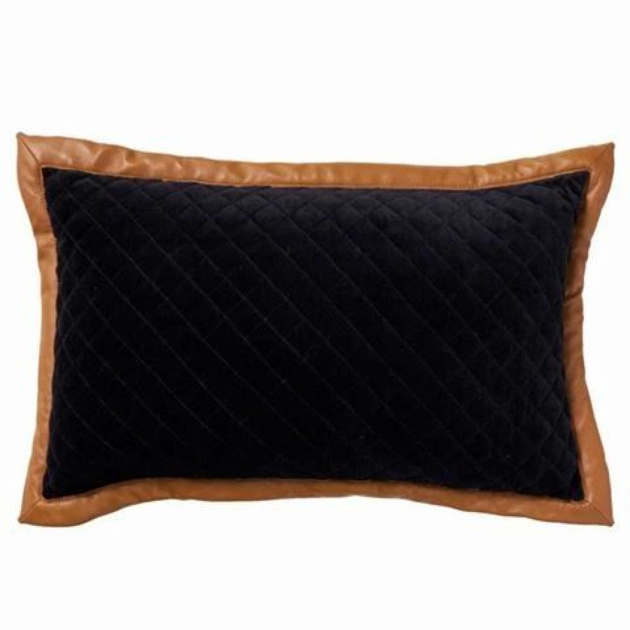 Cushions * | Paloma Velvet Leather Quilt 30X50Cm