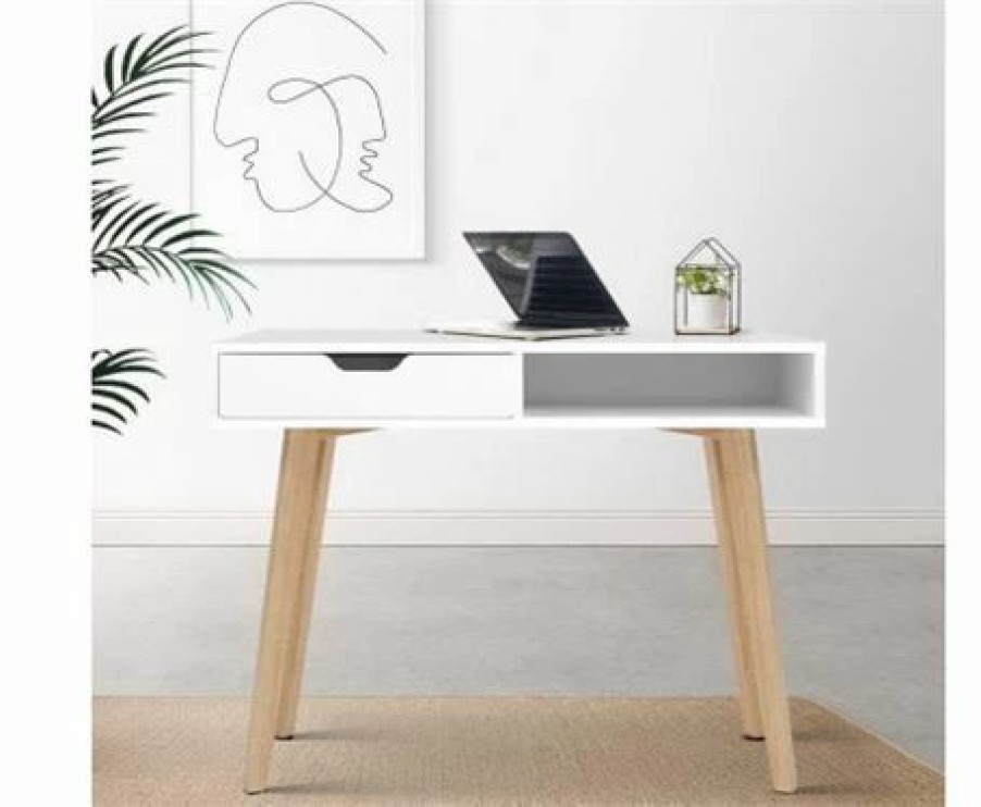 Furniture * | Home Office Design Computer/Laptop Desk White