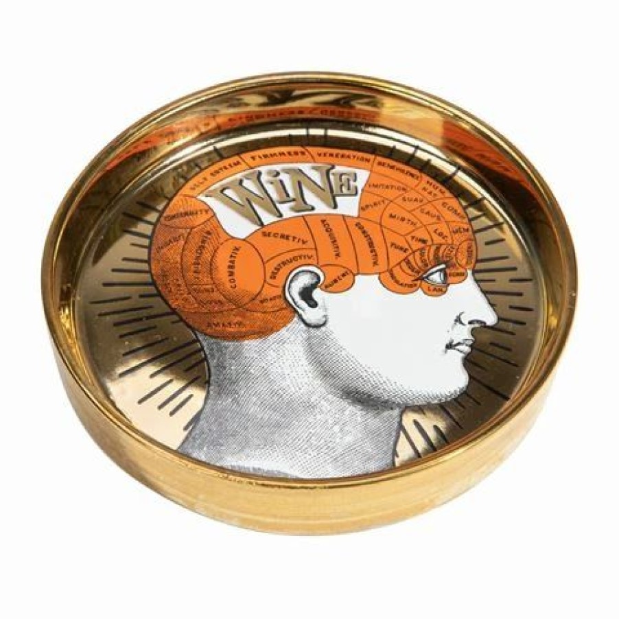 Furniture * | Luxe By Peter'S Phrenology Round Dish Orange 13Cm