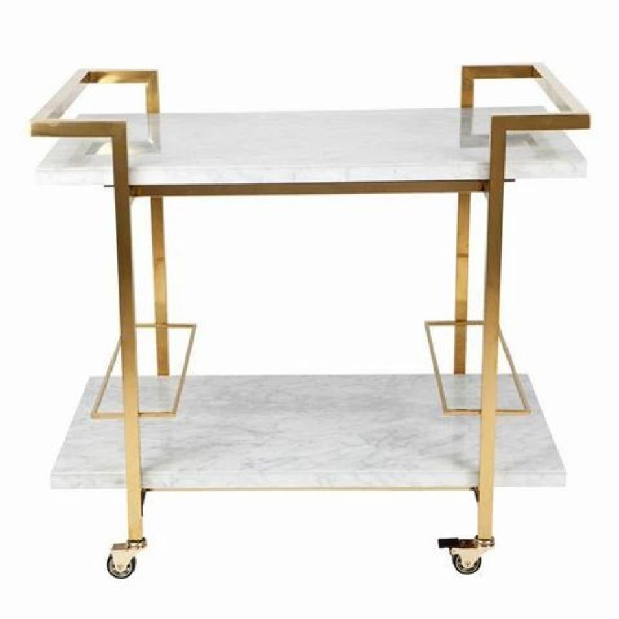 Furniture * | Cafe Lighting Franklin Drinks Trolley White