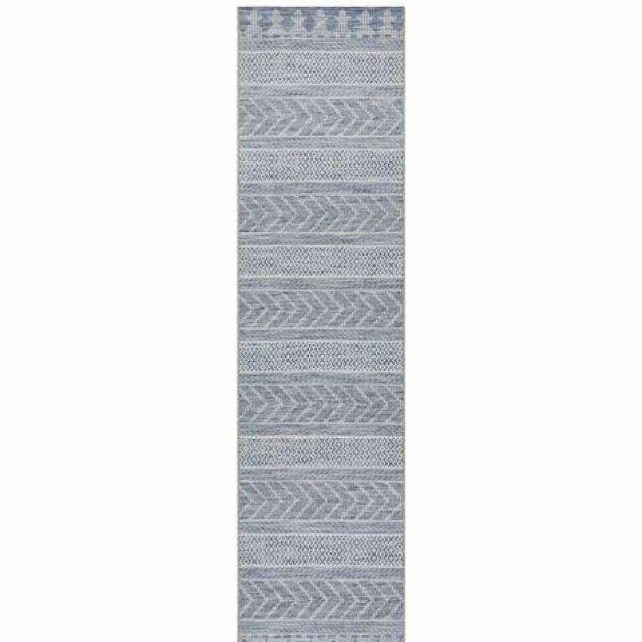 Rugs * | Tapete Rug Terrace Arrows Runer Rug Blue 400X80Cm