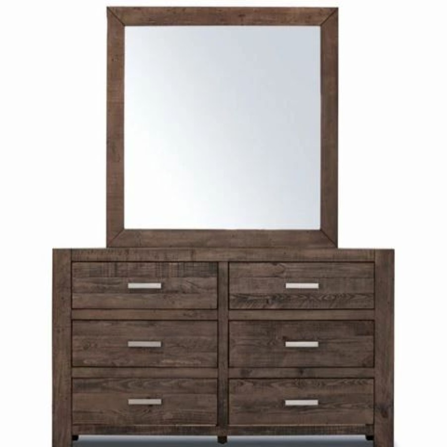 Furniture * | Urban Styling Catmint Dresser With Mirror Grey Stone