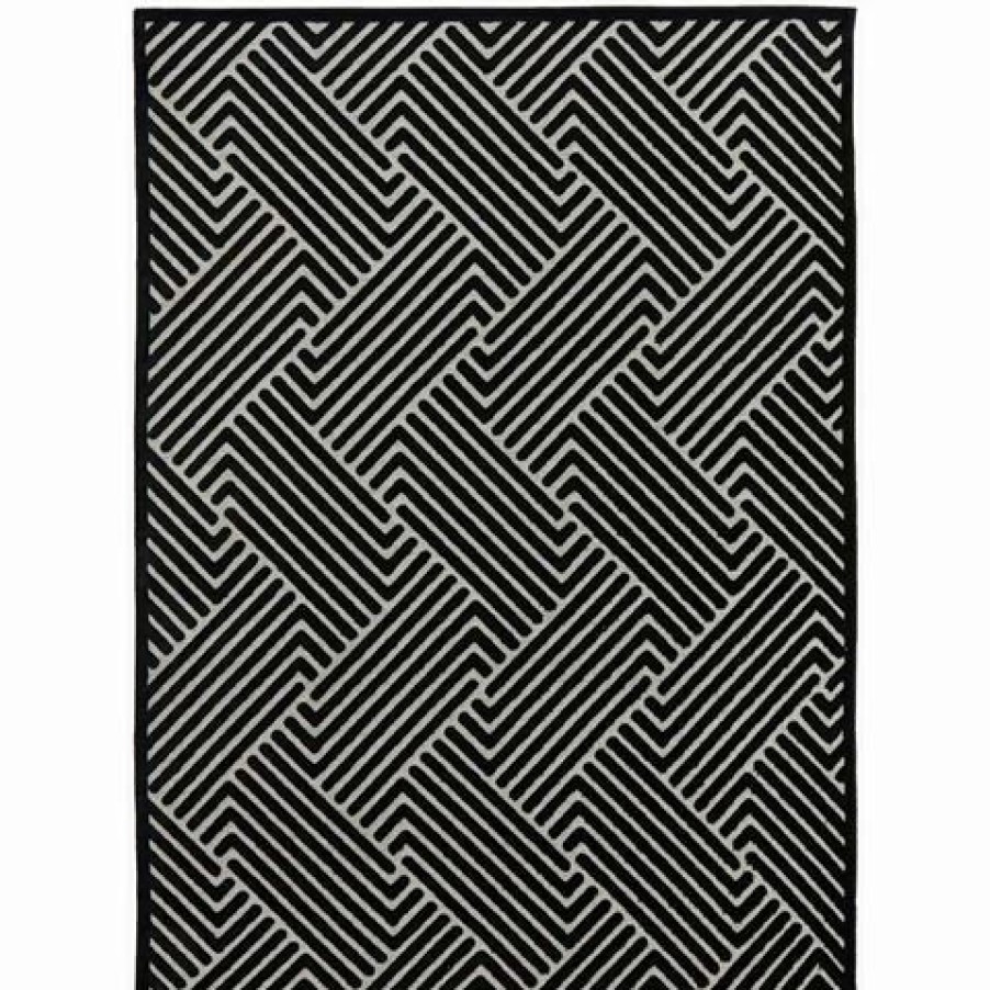 Rugs * | Tapete Rug York Alice Rug Black 290X200Cm