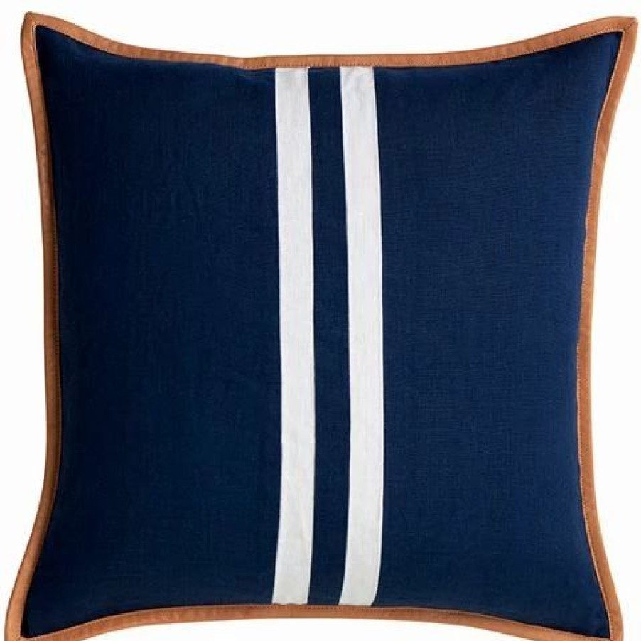 Cushions * | Paloma Riva Navy Linen 50X50Cm