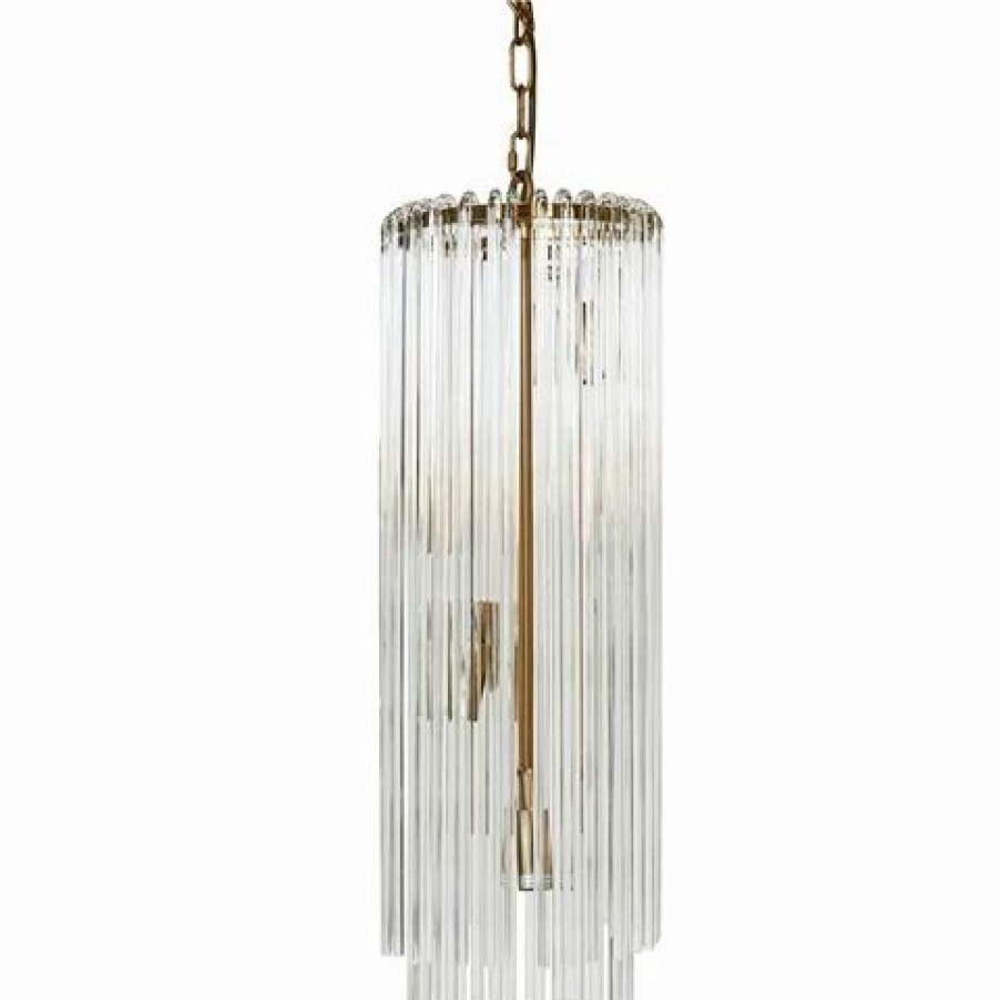 Furniture * | Cafe Lighting Zara Pendant Long Brass