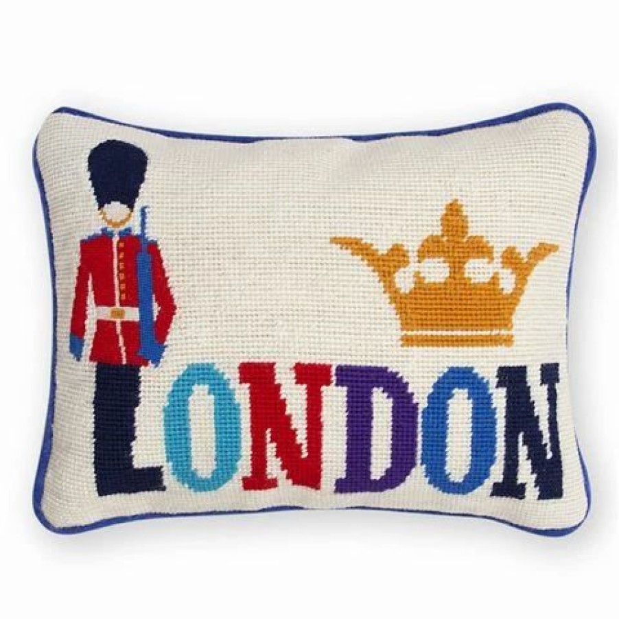 Cushions * | Jonathan Adler Jet Set London Pillow