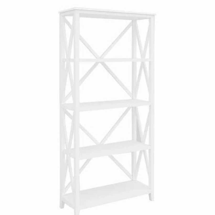 Furniture * | Urban Styling Daisy Hampton Acacia Bookshelf White