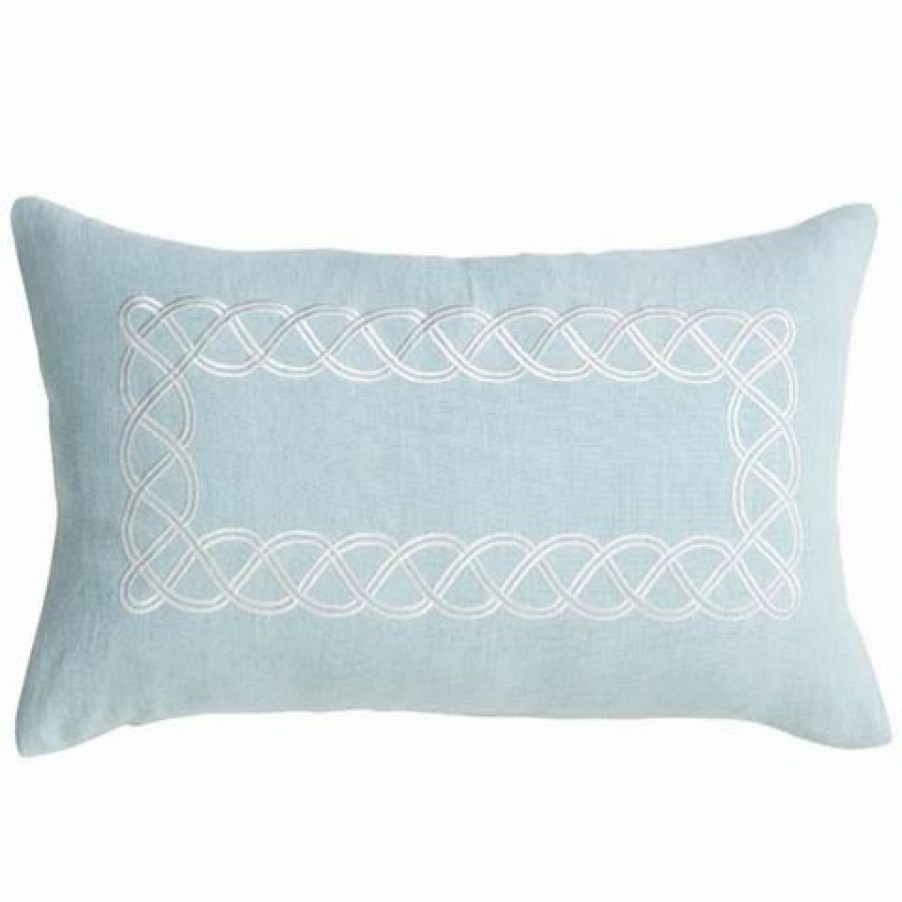 Cushions * | Paloma Powder Blue Linen 30X50Cm