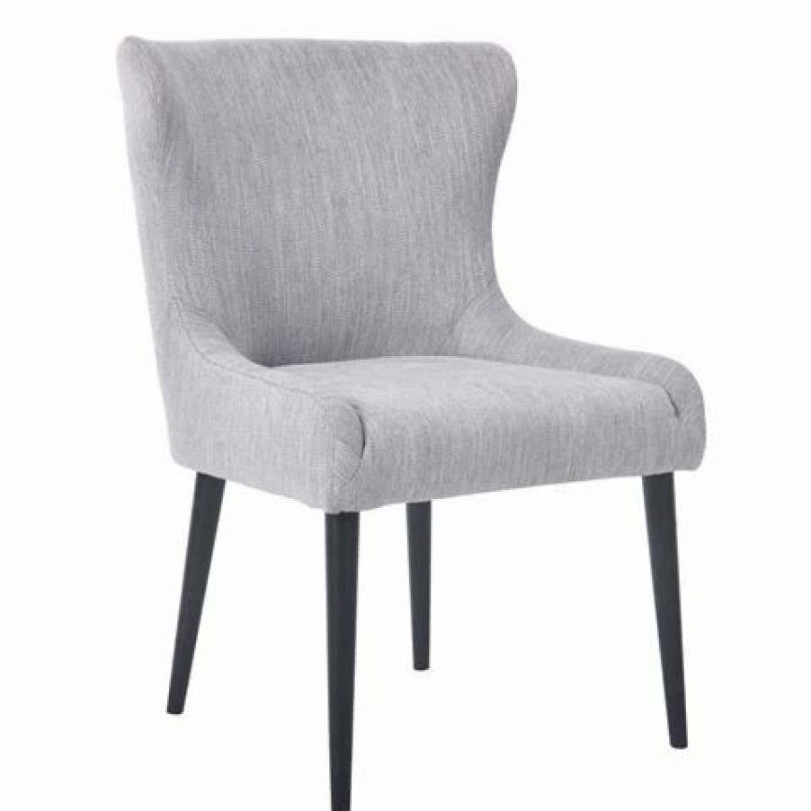 Furniture * | Cafe Lighting Spade Black Dining Chair Grey