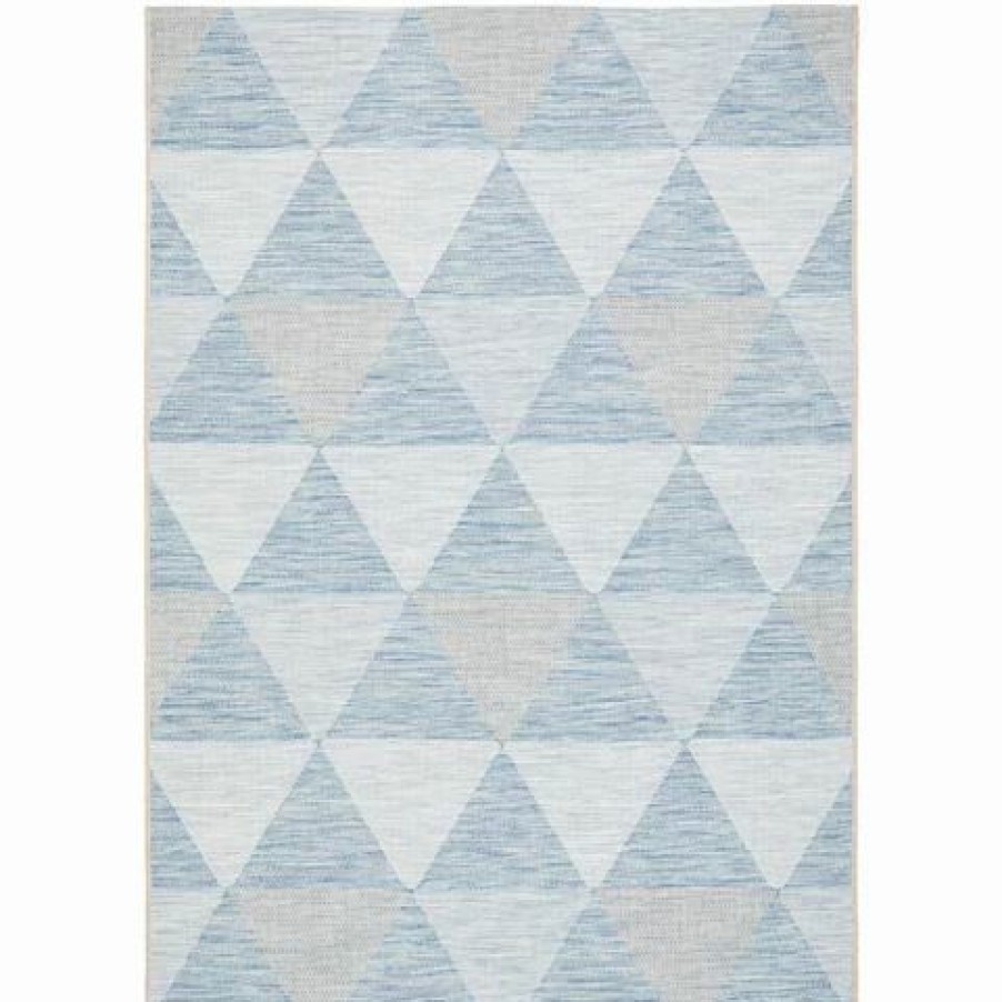 Rugs * | Tapete Rug Terrace Triangles Rug Blue 400X300Cm