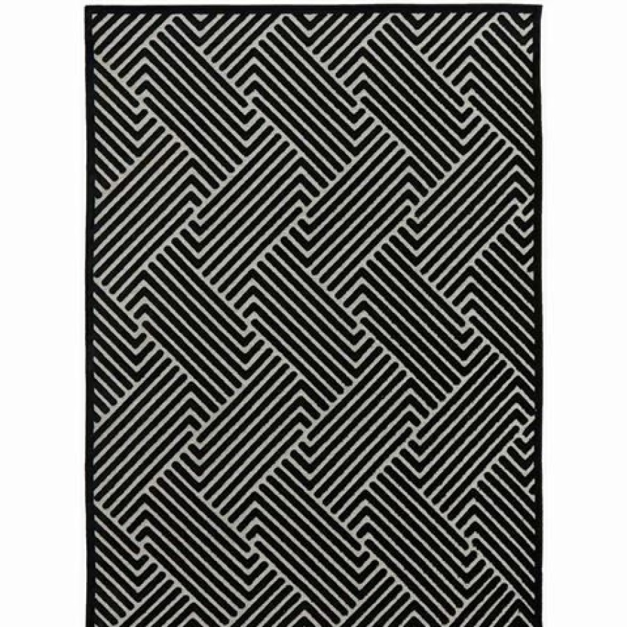 Rugs * | Tapete Rug York Alice Rug Black 230X160Cm