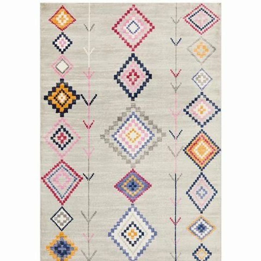 Rugs * | Tapete Rug Zanzibar Geometric Rug Silver 400X300Cm