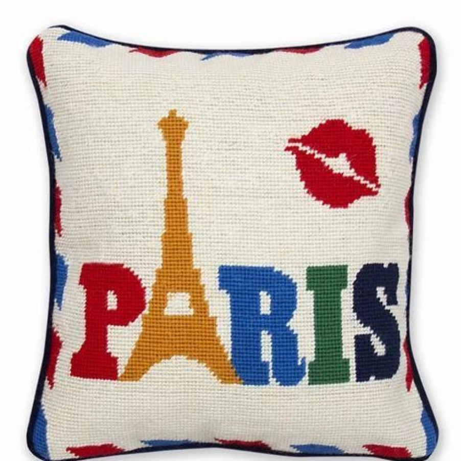 Cushions * | Jonathan Adler Jet Set Paris Pillow