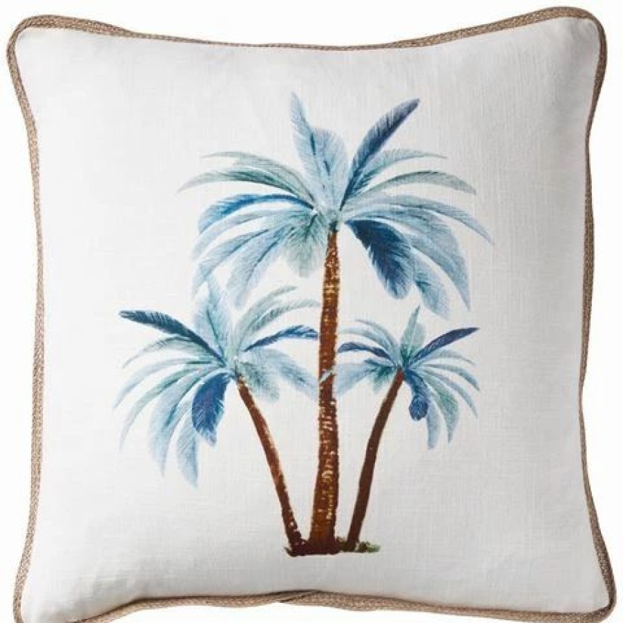 Cushions * | Paloma Palmy Blue Cushion 50X50Cm