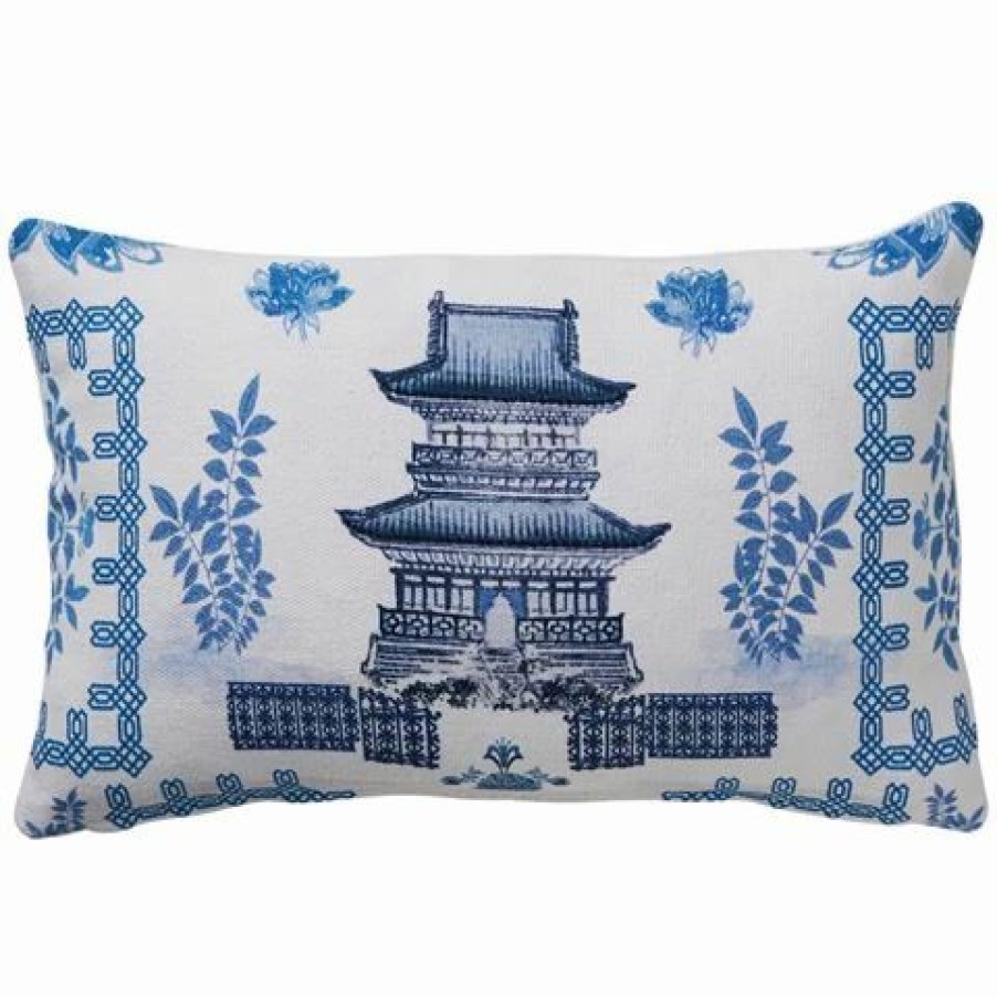 Cushions * | Paloma Oriental House Cushion Blue & White 50X30Cm