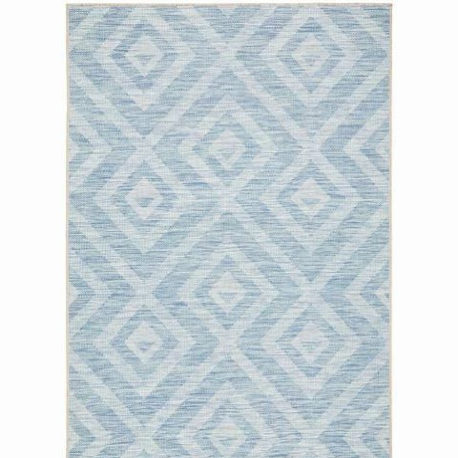 Rugs * | Tapete Rug Terrace Diamonds Rug Blue 400X300Cm