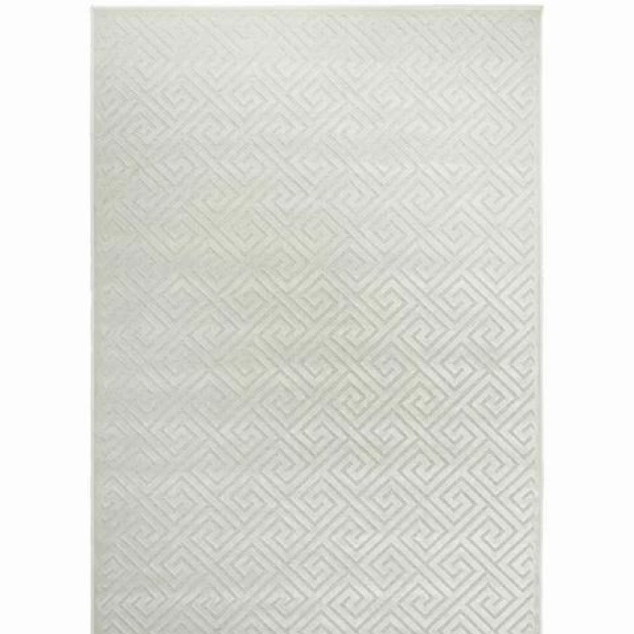 Rugs * | Tapete Rug York Alice Geometric Rug White 330X240Cm