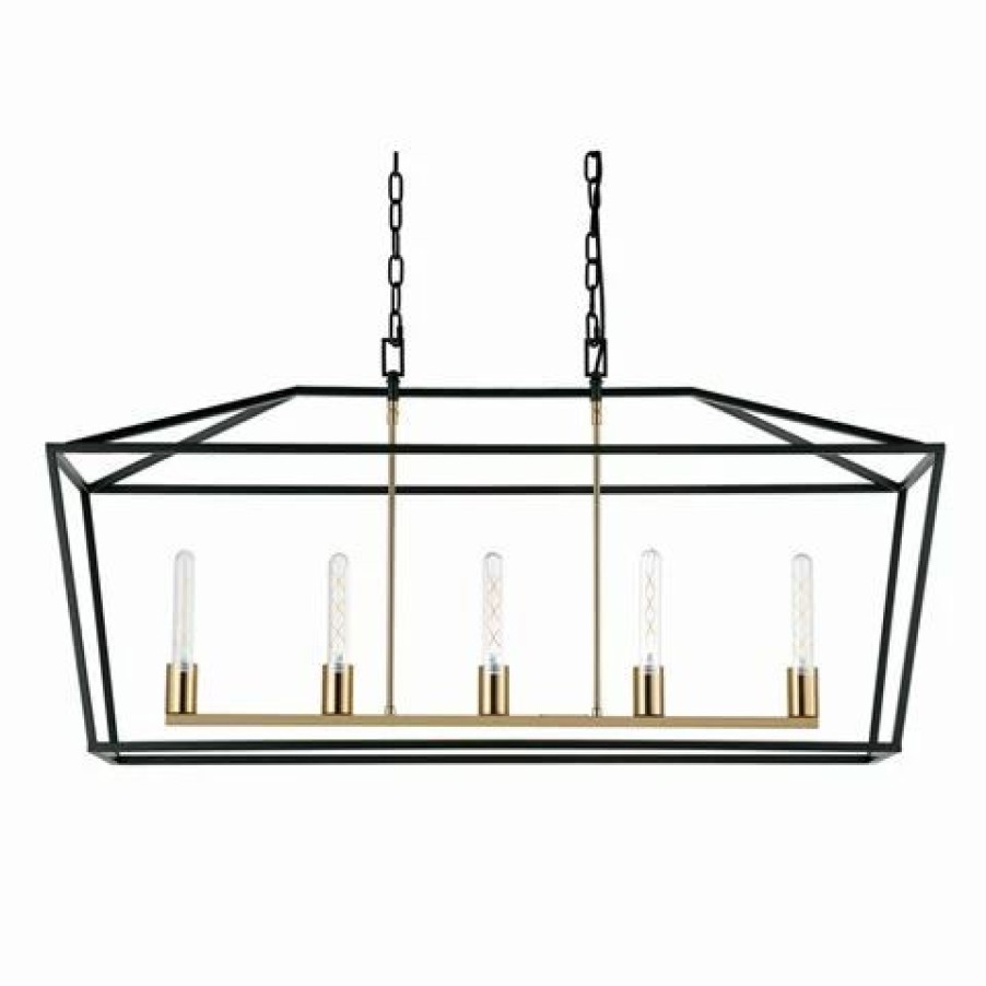 Furniture * | Cafe Lighting Le Mans Pendant Large Black