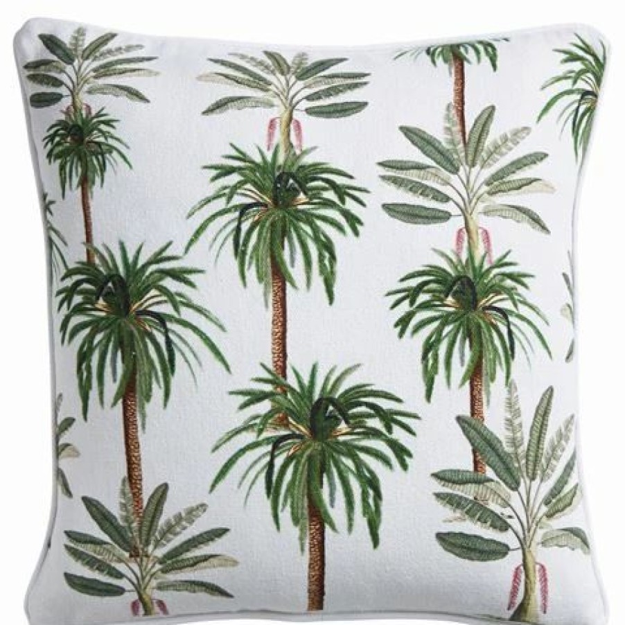 Cushions * | Paloma Leafy Havana Cushion 50X50Cm