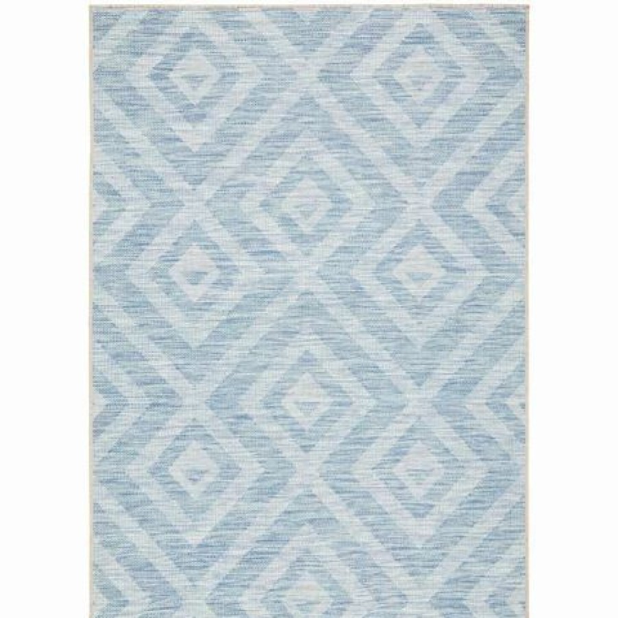 Rugs * | Tapete Rug Terrace Diamonds Rug Blue 330X240Cm