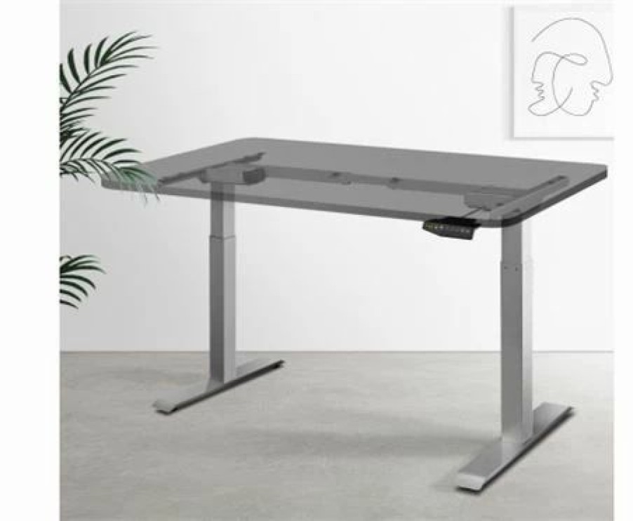 Furniture * | Home Office Design Motorised Standing Desk Grey