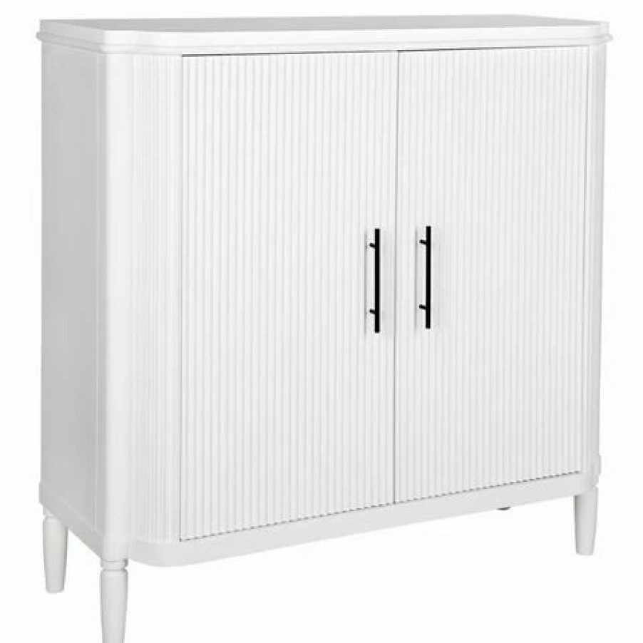 Furniture * | Cafe Lighting Arielle Bar Cabinet White