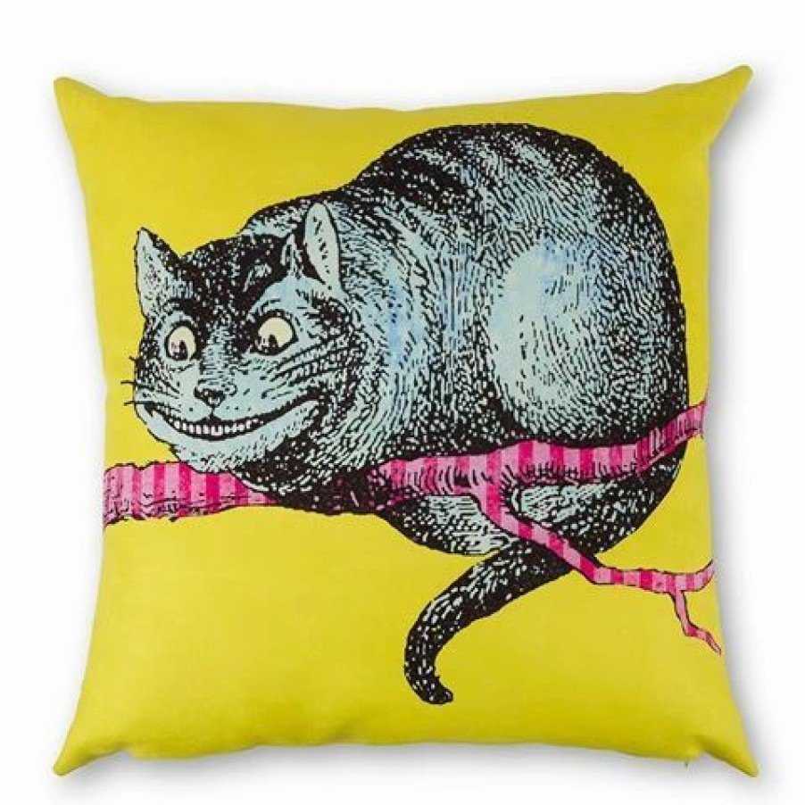 Cushions * | Mrs Moore Alice In Wonderland Cheshire Cat Cushion