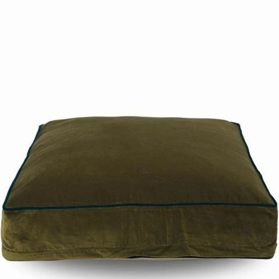 Cushions * | Canvas & Sasson Classic Floor Cushion Olive 75X75Cm