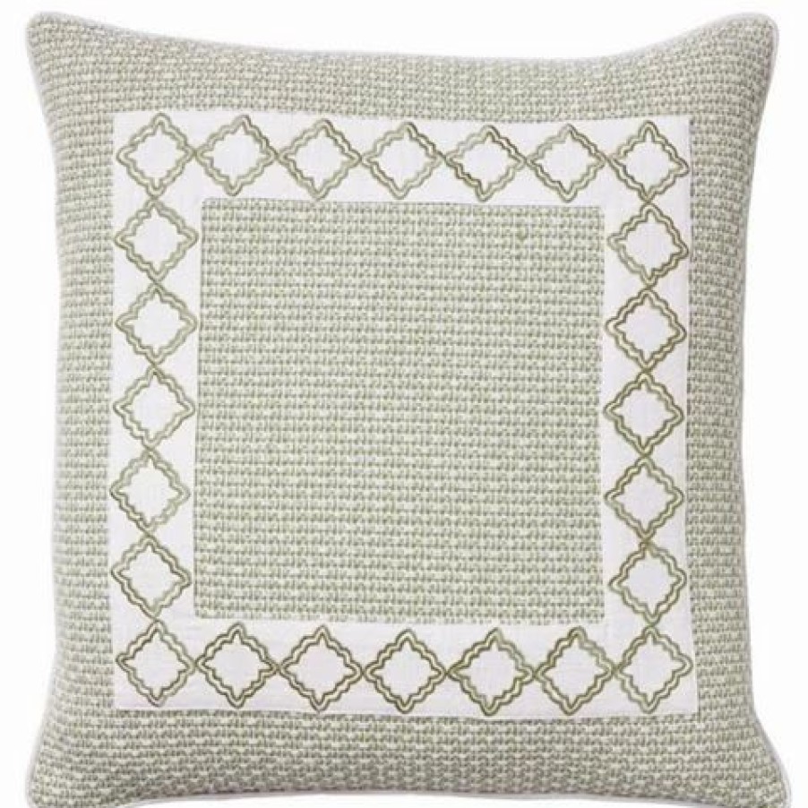 Cushions * | Paloma Jacquard Sage Luxe 50X50Cm