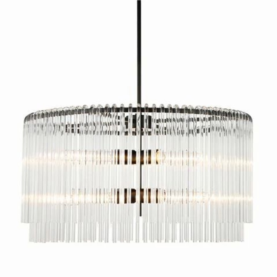 Furniture * | Cafe Lighting Zara Pendant Round Black