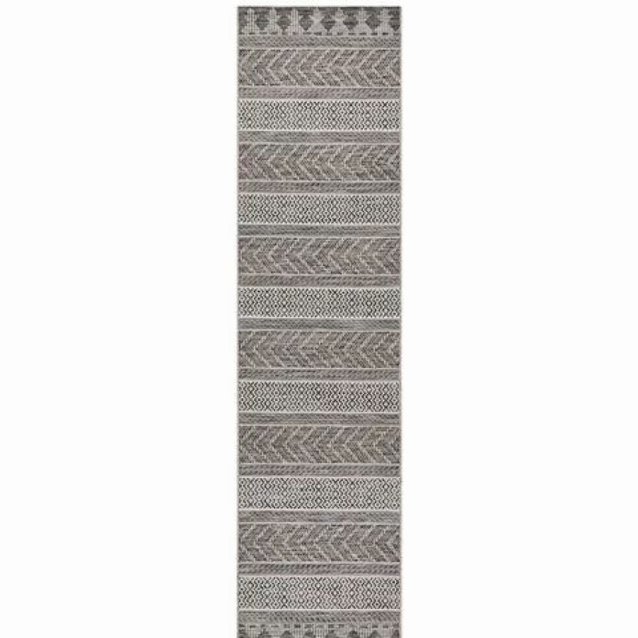 Rugs * | Tapete Rug Terrace Arrows Runer Rug Charcoal 300X80Cm