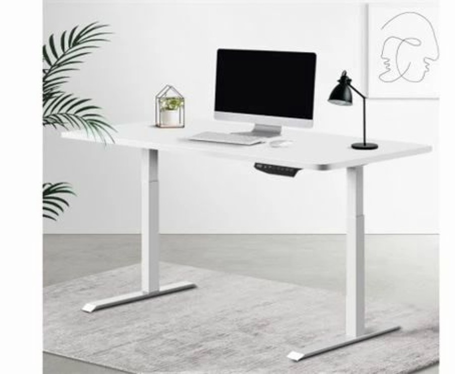 Furniture * | Home Office Design Table Riser W/Height Adjs 140Cm White