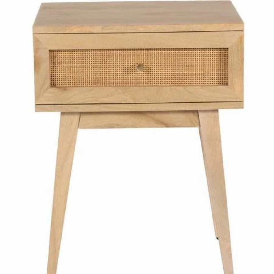 Furniture * | Urban Styling Olearia Bedside Table 1 Drawer Natural