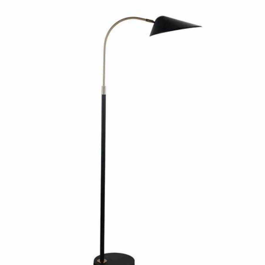 Furniture * | Cafe Lighting Kenya Floor Lamp Black