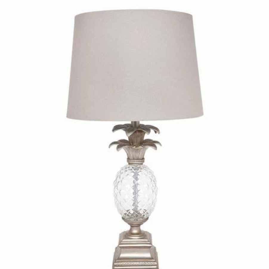 Furniture * | Cafe Lighting Langley Table Lamp Antique Silver