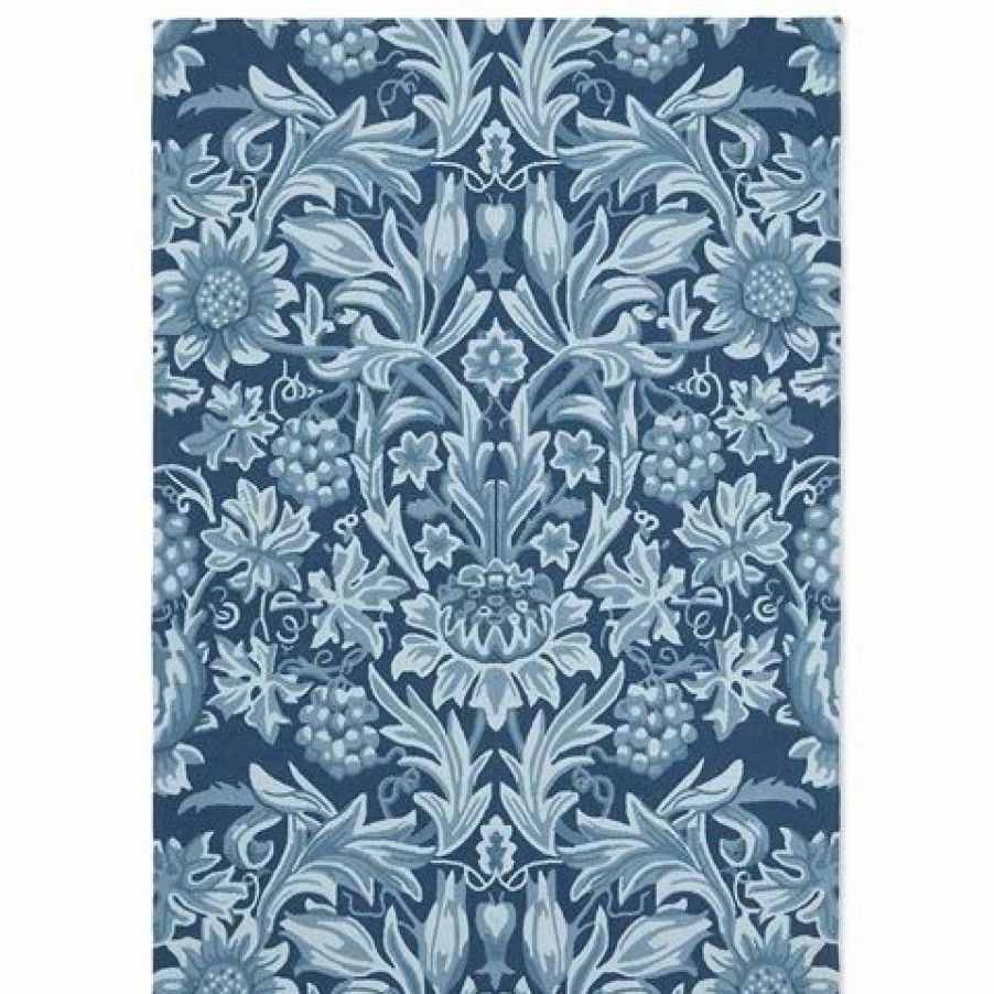 Rugs * | Morris & Co Sunflower Webbs Blue Outdoor Rug 230X160Cm